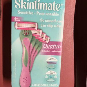 Skintimate Sensitive Women's 4-Blade Disposable Razors
